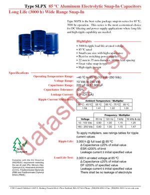 SLPX102M200E5P3 datasheet  